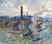 Claus, Steamboats on the Thames Reproduction Oil Painting at overstockArt.com Claus, Steamboats on the Thames Reproduction Oil Painting at overstockArt.com