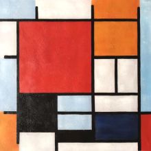 Composition with Large Red Plane, Yellow, Black, Gray and Blue, Piet Mondrian Reproduction at overstockArt.com Composition with Large Red Plane, Yellow, Black, Gray and Blue, Piet Mondrian Reproduction at overstockArt.com