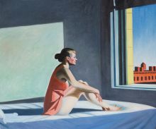 Edward Hopper - Morning Sun - Oil Reproduction on Canvas at overstockArt.com Edward Hopper - Morning Sun - Oil Reproduction on Canvas at overstockArt.com