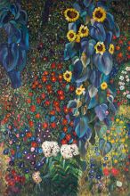 Farm Garden with Sunflowers - Gustav Klimt at overstockArt.com Farm Garden with Sunflowers - Gustav Klimt at overstockArt.com