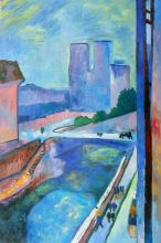 Glimpse of Notre Dame Reproduction at overstockArt.com Glimpse of Notre Dame Reproduction at overstockArt.com