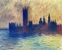 London. Houses of Parliament (Sun Breaking Through the Fog) Reproduction at overstockArt.com London. Houses of Parliament (Sun Breaking Through the Fog) Reproduction at overstockArt.com