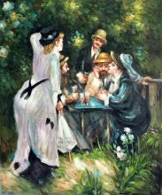 Renoir - In The Garden - Oil Painting Reproduction at overstockArt.com