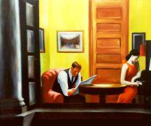 Room in New York - Edward Hopper Reproduction Painting at overstockArt.com Room in New York - Edward Hopper Reproduction Painting at overstockArt.com