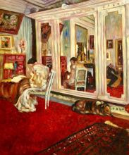 The Hessels in Their Dressing Room, Edouard Vuillard Reproduction at overstockArt.com The Hessels in Their Dressing Room, Edouard Vuillard Reproduction at overstockArt.com