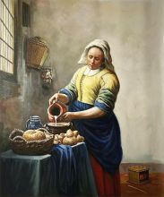 The Milkmaid - Johannes Vermeer - Oil Reproduction at overstockArt.com The Milkmaid - Johannes Vermeer - Oil Reproduction at overstockArt.com