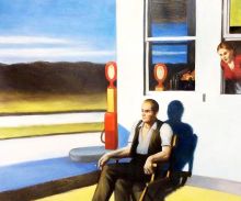 Wall Art: Edward Hopper - Four Lane Road - Oil Painting Reproduction at overstockArt.com