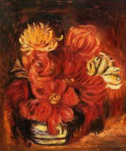 Dahlias, 1890 - Pierre-Auguste Renoir at overstockArt.com