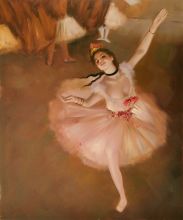 Edgar Degas, Star Dancer (On Stage) - Oil Painting at overstockArt.com