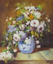 Grande Vase Di Fiori - Pierre-Auguste Renoir at overstockArt.com