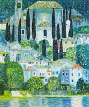Gustav Klimt Reproduction: Church in Cassone at overstockArt.com