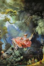 Jean-Honore Fragonard Reproduction Painting: The Swing at overstockArt.com
