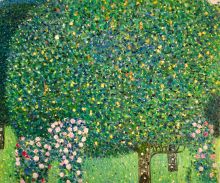 Roses Under the Trees - Gustav Klimt at overstockArt.com