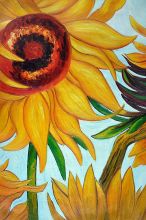 Sunflowers (Detail) - Vincent van Gogh at overstockArt.com