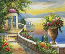 Sunset at Gazebo Point Reproduction at overstockArt.com