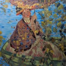 Through the Vines, Frederick Carl Frieseke Reproduction at overstockArt.com