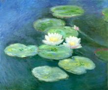Water Lilies, Evening - Claude Monet - Oil Reproduction at overstockArt.com